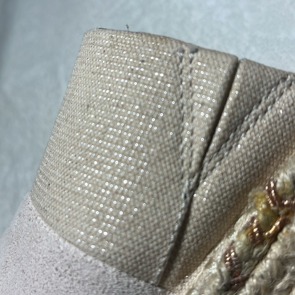 Toms Women's Beige Espadrille‎ Wedge Sandals Sz 7 - Picture 6 of 8